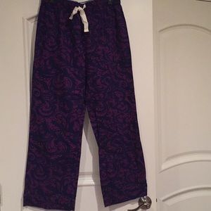 Gilligan and O’Malley sleep pajama bottoms Cute Great Purple Color